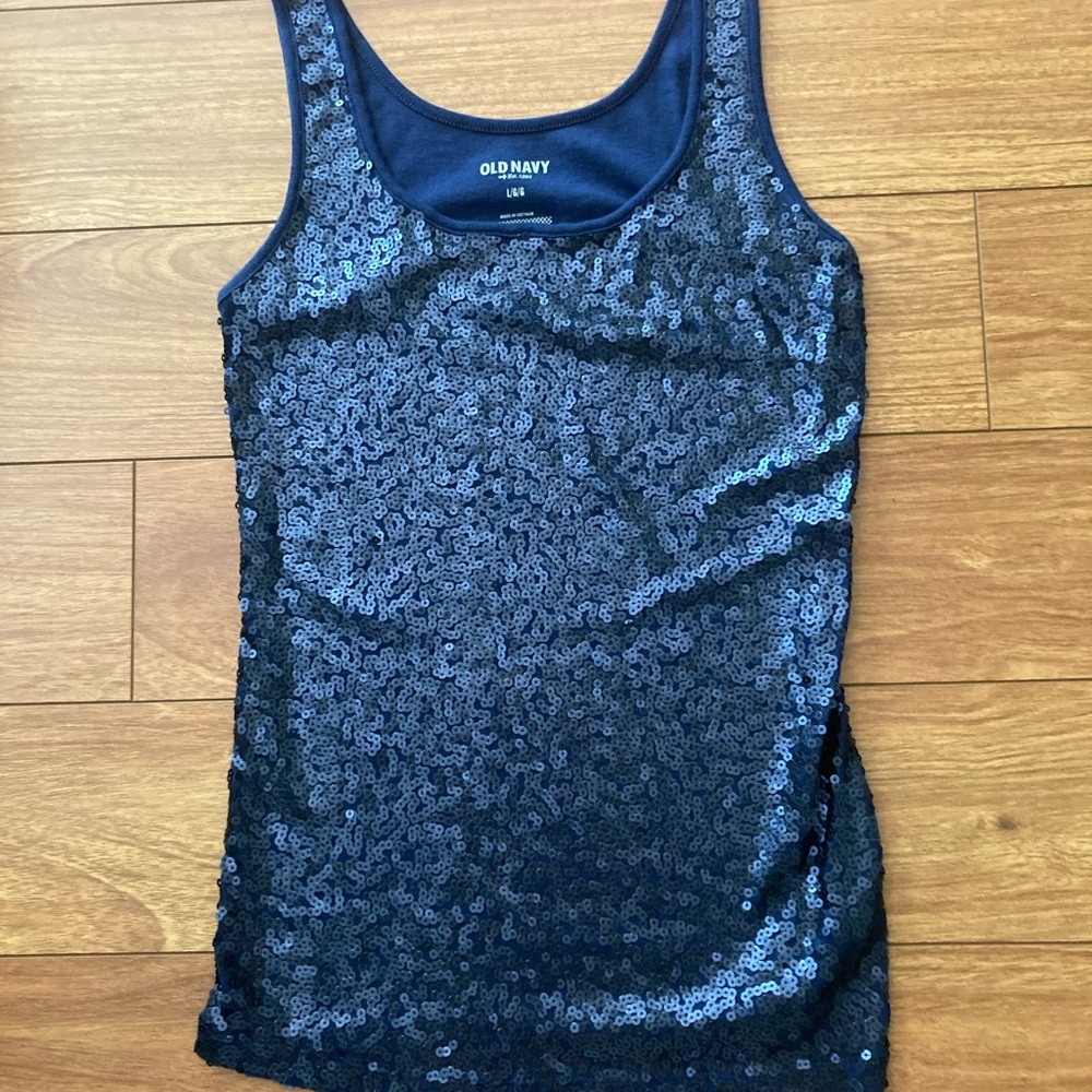 Old Navy Sequin Tank Size L